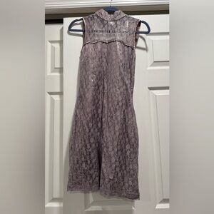 Elegant Lace Strapless Dress